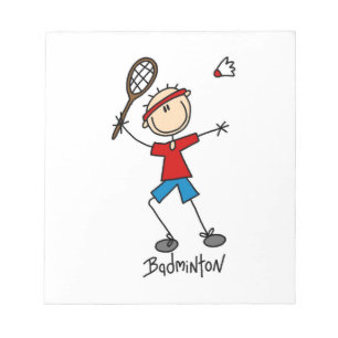 T-Shirts und Geschenke für Badminton-Spieler Notizblock