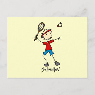 T-Shirts und Geschenke für Badminton-Spieler Postkarte