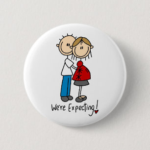 T-Shirts und Geschenke für das erwartende Paar Button
