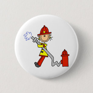 T-Shirts und Geschenke für Feuerwehrfrauen mit Sch Button