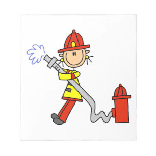 T-Shirts und Geschenke für Feuerwehrfrauen mit Sch Notizblock