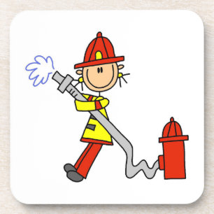 T-Shirts und Geschenke für Feuerwehrfrauen mit Sch Untersetzer