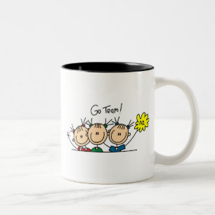 T-Shirts und Geschenke für Go Team Cheerleader Zweifarbige Tasse