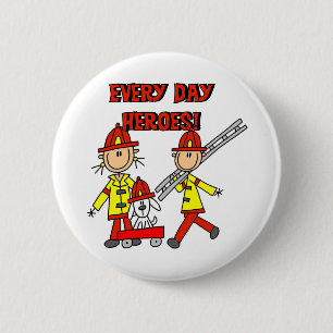 T-Shirts und Geschenke für Helden des Alltags Feue Button