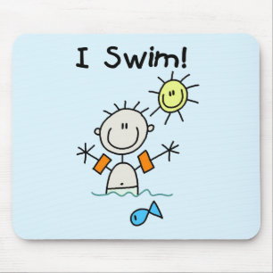 T-Shirts und Geschenke für Jungen, die schwimmen Mousepad