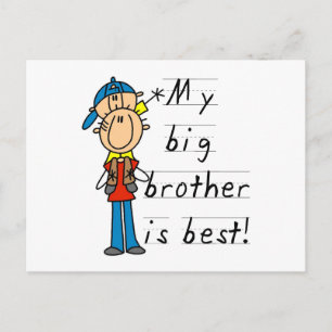 T-Shirts und Geschenke für kleine Brüder Postkarte