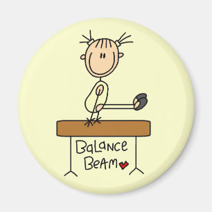 T-Shirts und Geschenke für Mädchen am Schwebebalke Magnet