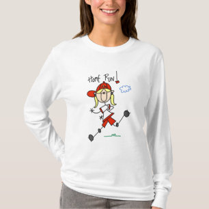 T-Shirts und Geschenke für Mädchen Baseball Home R