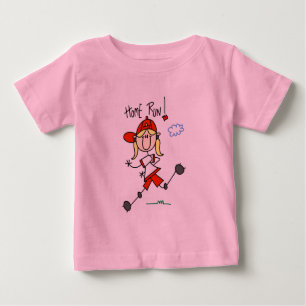 T-Shirts und Geschenke für Mädchen Baseball Home R