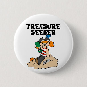 T-Shirts und Geschenke für Schatzsucher Button