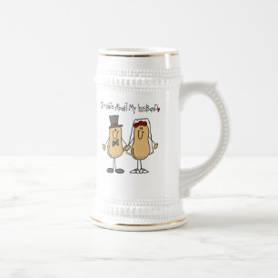 T-Shirts und Geschenke für Verrückte über meinen E Bierglas