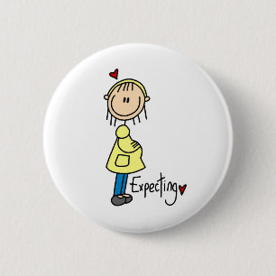T-Shirts und Geschenke für werdende Mütter Button