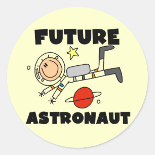 T-Shirts und Geschenke für zukünftige Astronauten Runder Aufkleber