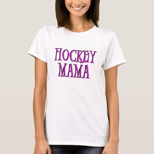 T - Shirts und Geschenke Hockey-Mutter-heißes Rosa (Vorderseite)