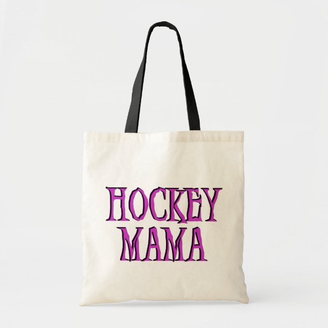 T - Shirts und Geschenke Hockey-Mutter-heißes Rosa Tragetasche (Vorne)
