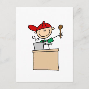 T-Shirts und Geschenke mit männlicher Strichmännch Postkarte