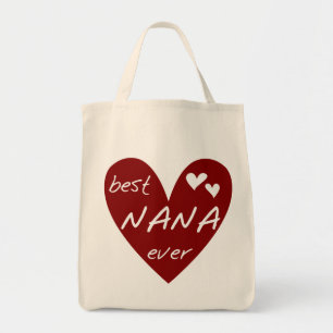 T - Shirts und Geschenke rotes Herz-beste Nanas Tragetasche