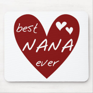 T-Shirts und Geschenke rotes Herz-beste Nanas über Mousepad