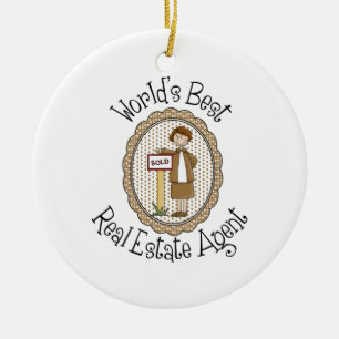 T-Shirts und Geschenke zum weltweit besten Real An Keramikornament