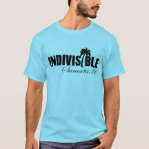 T - Shirtschwarz-Logo unteilbarer Männer SARASOTA