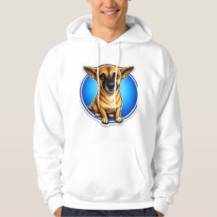 T-ShirtStarker treuer Wachhund-Porträt-Grafik-Kapu Hoodie