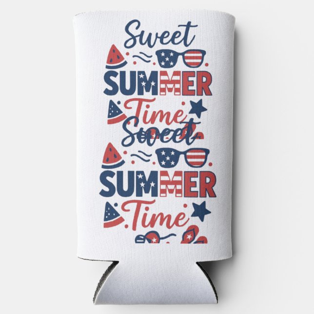 T_shrit Land of the Free - American Spirit Selters Dosenkühler (Vorderseite)