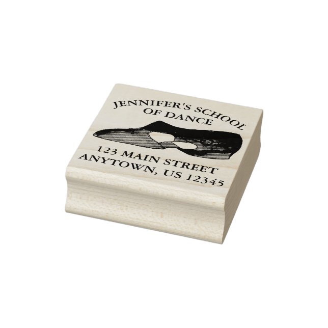 T-Strap Lyrical Modern Dance Shoe Personalisiert Gummistempel (Stempel)