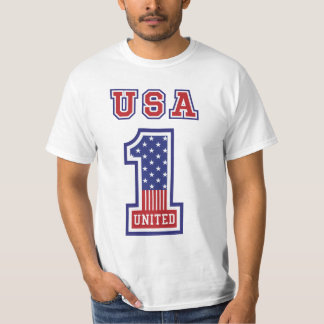 T-Stück USA-Zahl eine T-Shirt