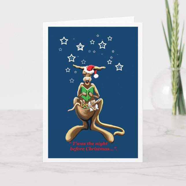T war die Nacht vor Weihnachten Australische Karte (Vorderseite)