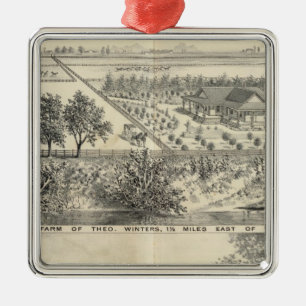T-Winterbauernhof Ornament Aus Metall