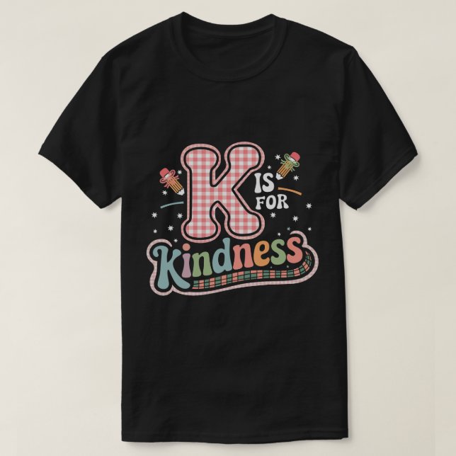 TA38-K ist für Kindness Niedlichen Stift Bow Lehre T-Shirt (Design vorne)