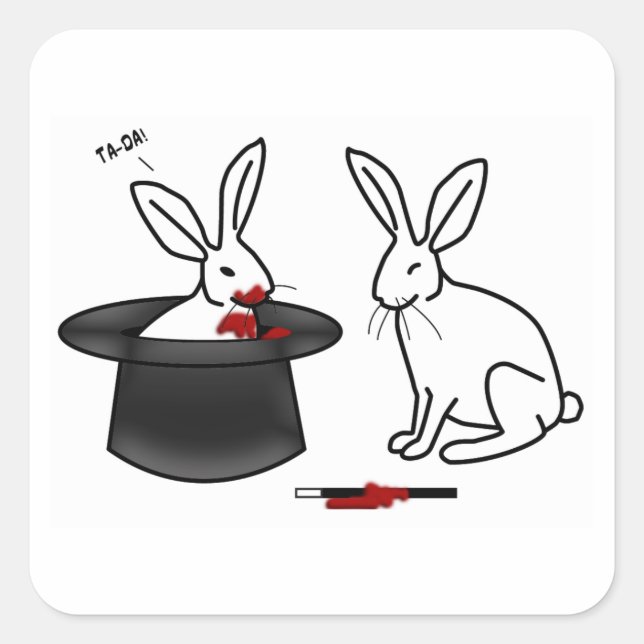 TA-DA! QUADRATISCHER AUFKLEBER (Vorderseite)