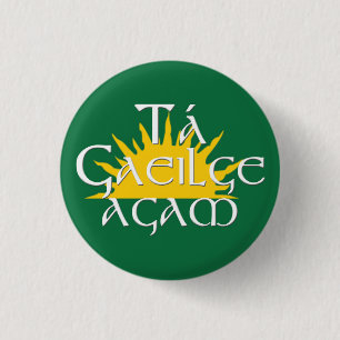 Ta Gaeilge Agam Button
