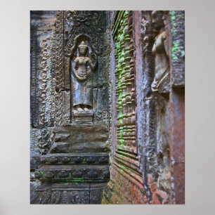 Ta Prohm Temple, Provinz Siem Reap, Kambodscha 2 Poster