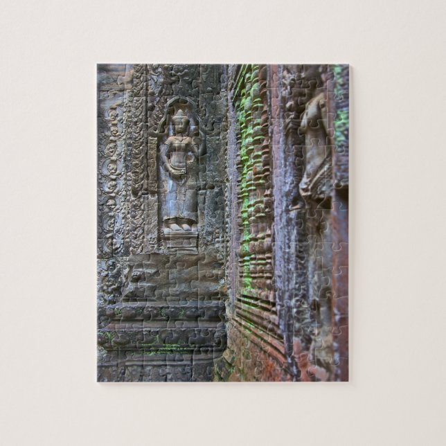 Ta Prohm Temple, Provinz Siem Reap, Kambodscha 2 Puzzle (Vertikal)