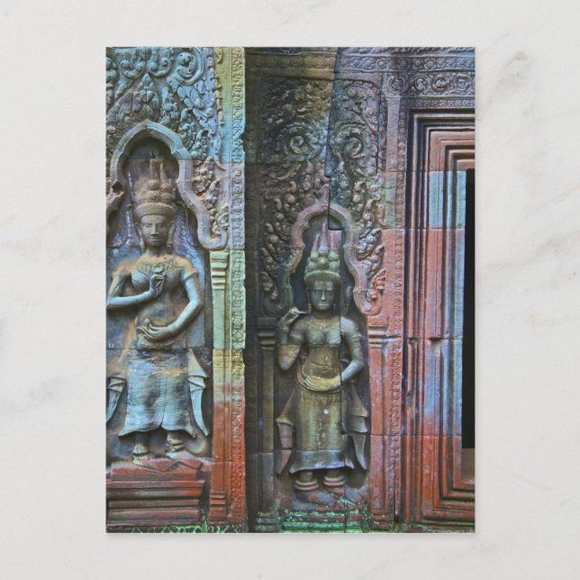 Ta Prohm Temple, Provinz Siem Reap, Kambodscha Postkarte (Vorderseite)