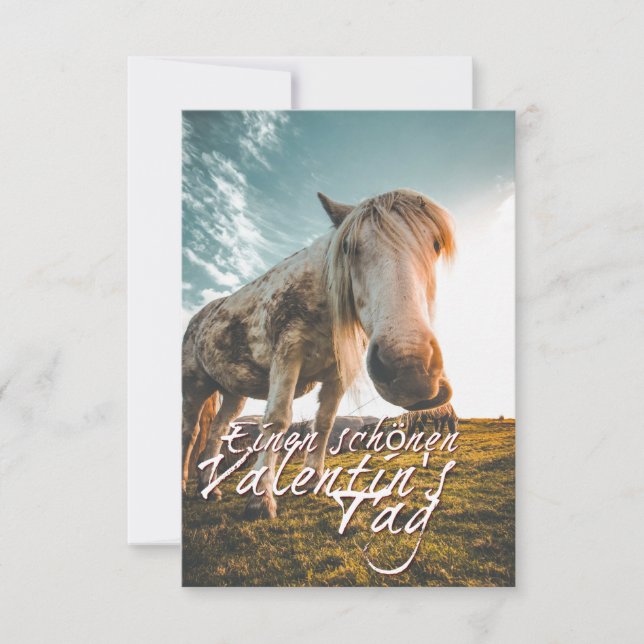 TA Valentinstag mit dampfendem Pferd (Vorderseite)