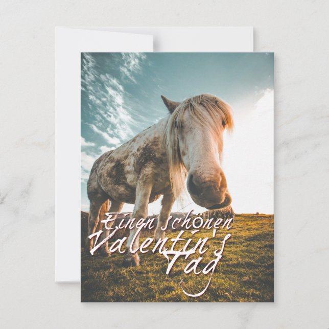 TA Valentinstag mit dampfendem Pferd (Vorderseite)