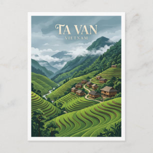 Ta Van Dorf Sapa Vietnam Postkarte