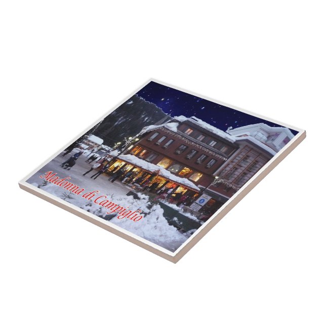 TAA035 MADONNA DI CAMPIGLIO mit Schnee, Fliese (Seite)
