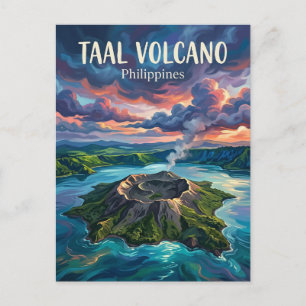 Taal-Vulkan Philippinen Postkarte