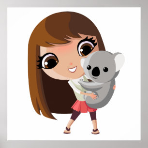 Taara und Pudding der Koala Poster