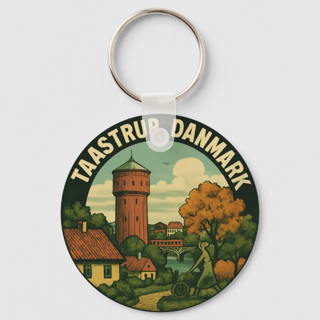 Taastrup Dänemark Turm Schlüsselanhänger (Vorderseite)