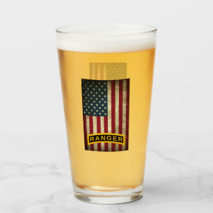 Tab der American Flag Army Ranger School Glas