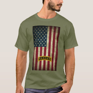 Tab der American Flag Army Ranger School  T-Shirt