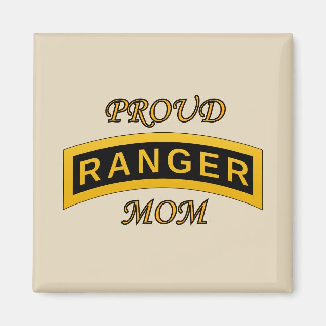 Tab der Army Ranger School - Stolze Mama - Magnet (Vorne)