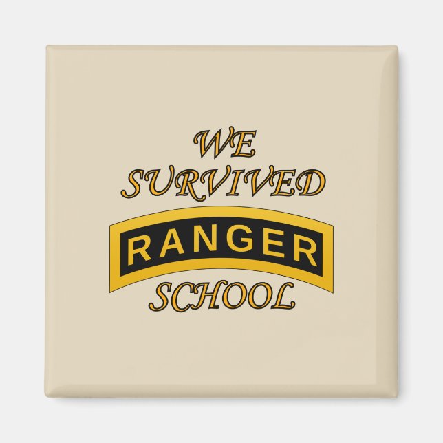 Tab der Army Ranger School - Wir überlebten - Magn Magnet (Vorne)