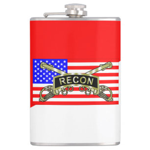 Tab, Sabers & Stripes Vinyl-Flachglas Flachmann