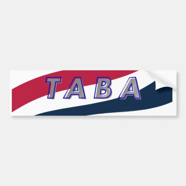 TABA political take America back again Autoaufkleber (Vorne)