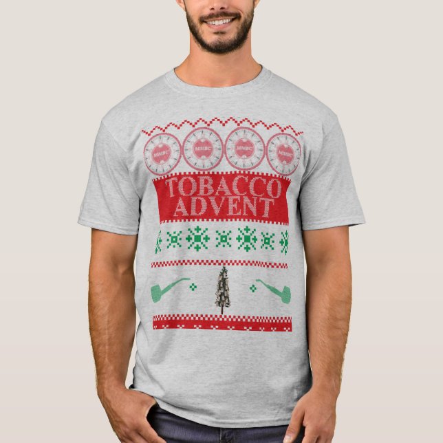 Tabak-Einführungs-hässlicher WeihnachtsT - Shirt (Vorderseite)